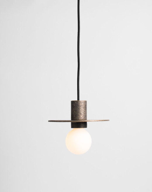 Kibo Ruw Brons + Led Lamp G80 Mat Wit